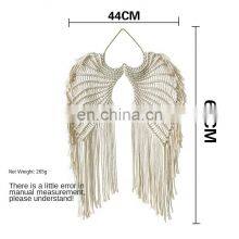 Factory Price Eagle For Roof Wall Hanging Led Light Macrame And Woven Angel Wings Hanging Decor For Room thumbnail-2