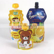 Custom Printed Foil Pet Material Baby Food Stand up Plastic Bag Juice Pouch With Spout thumbnail-3