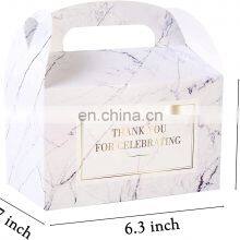 Marble-themed Gift Box Valentine's Day Party Decorative Candy Wedding Anniversary Children's Birthday Pie Box thumbnail-4