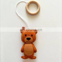 Hot Sale Baby Gym Hanging Toy Handmade High Quality Woodland Nursery Montessori Felt Toys Crib Hanging Vietnam Supplier thumbnail-4