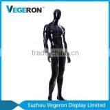 Glossy Black Fiberglass Stand Male Mannequin thumbnail-3