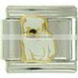 Silver Colored Stainless Steel Italian Paw Print Charms thumbnail-5