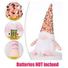 2025 LED Light Christmas Gnome Ornaments - Faceless Doll With Sequins for Home Xmas Party Decor Wholesale Bulk Supplies thumbnail-4