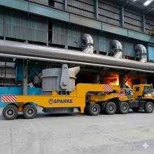 Heavy-Duty Ladle Trailer With Multi-Axle Carrier for Efficient Molten Metal Transport in Steel Mills thumbnail-1