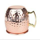 Hammered Moscow Mule Copper Mugs, Copper Moscow Mule Cups With 16Oz Capacity for Cocktail,Beer and Coffee thumbnail-3