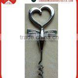 Zinc Alloy Love Heart Shape Corkscrew, Creative Corkscrew, Wedding Decoration Corkscrew