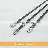 Coated Ball-Lock Stainless Steel Cable Ties 16.0MM Wide thumbnail-1