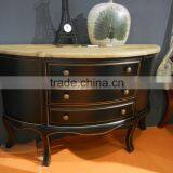 Drawes Wood Rustic Intage Furniture Black Dressing Table thumbnail-2