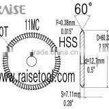 Key Cutters 16.013.H20!11MC ILCO HSS Angle Cutters for DL144,Ilco 024,Taylor 144MT Key Cutting Machine