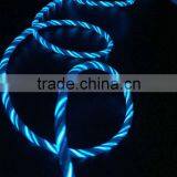 New Design EL Flowing USB Data Cable for Iphone for Android thumbnail-1