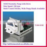 OEM Peristaltic Pump With Drive, Model: T100-S102, Speed: Max. 100rpm, Control Mode: RS485 Communication