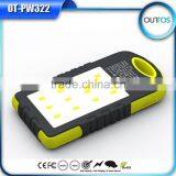 Cheap Waterproof Solar Charger Backpack Mobile Power Bank 5000mah