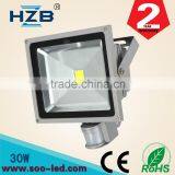 Alibaba China outdoor 30W Energy Saving LED Motion Sensor Flood Lamps With 2 Years Warranty