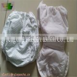 plastic baby panty with buttons aside