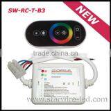 12V/24V Rainbow Touch RGB led controller(black remote)