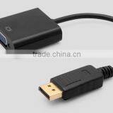 High Quality Display Port Male to VGA Female Adapter dp to VGA Cable