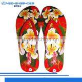 Girls flip flop slipper with thermal transfer printing slippers