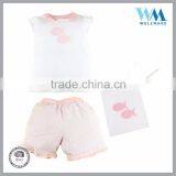 OEM soft girls ruffle sleepwear kids pajamas