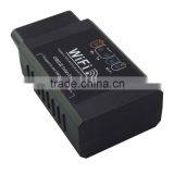 Black WiFi Elm 327 OBD2 V1.5 for Android Ios Auto Diagnostic Scanner thumbnail-1