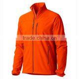 Hot Selling Orange Breathability Mens Camping Softshell Wear