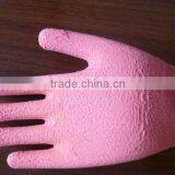 10g High Quality Pink Latex Foaming Coated Gloves thumbnail-3