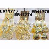 Wholesale Fashion Gold Tone Metal Dangle Chandelier Earrings thumbnail-3