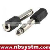 6.35mm Mono Plug Male to 3.5mm Mono,stereo Jack Female Adapter