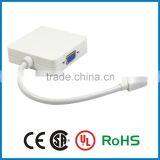 APBG High Quality Mini Displayport Male to Hdmi Dvi Vga Female Mini dp Displayport to Hdmi Dvi Vga 3 in 1 for Macbook thumbnail-3