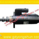 KOBELCO SOLENOID VALVE FOR SK200-6E/SK210-6E/SK230-6E/SL250-6E, KOBELCO EXCAVATOR SOLENOID VALVE YT35V00013F1 thumbnail-1