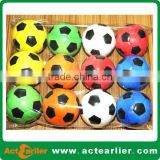 promotional soccer shape stress ball with custom design