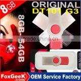 Original Branded DT101 G3 USB Flash Drive 8G/16G/32G/64G/128GB Mini/micro Swivel USB2.0 USB3.0 Memory Stick OEM