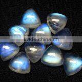 Rainbow Moonstone 8x8 mm Trillion Cut With NIce Blue Flash Natural Semi Precious Gemstone thumbnail-4