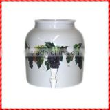 White glazed customized ceramic water dispenser brands