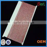Single Row Red Base Plastic Glass Rhinestone Banding Trimming thumbnail-1