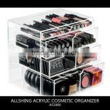 Wholesale Four Tiers Acrylic Drawer Storage Orgainzer for the Cosmetic Deco Organizer Clear thumbnail-1