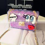 Women Lady Jelly Candy Colour Chain Bag thumbnail-3