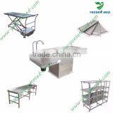 YSTSC-2E Mortuary Cart Stainless Steel Transfer Corpse Trolley Lifter thumbnail-2