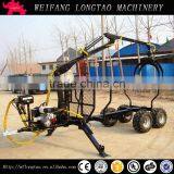 New Condition and Log Trailer With Crane With CE Approved thumbnail-5