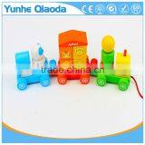 Colorful Wood Stocking Train Toys Colorful Animation Blocks Education Gift thumbnail-1