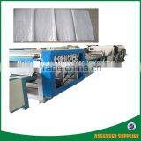 Automatic 3 colors woven bag cutting sewing printing collecting processing machine line