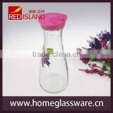 Glass Water Bottle With Lid, Glass Juice Bottle, 1L Glass Bottle thumbnail-1