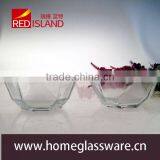 2016 Wholesale Hight White Glass Bowl ,Soccer Shaped Salad Glass Bowl, thumbnail-2