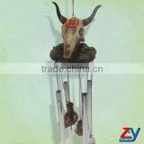 Resin outdoor sheep head wind chime