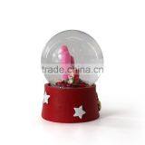 Double Heart Shape Personalized Snow Globe thumbnail-6