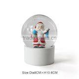 Stable Christmas Santa Plastic Snow Globe thumbnail-2
