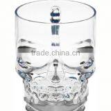 High Clear Skull Glass Mug Skull Beer Stein thumbnail-6