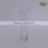 Hand Blown Cylinder Shape Clear Simple Glass Vase thumbnail-1