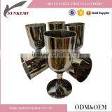 Stainless Steel Plated Plastic Wine Glass Cup thumbnail-1