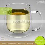 Unique Shaped Coffee Tea Double Wall Milk Glass Cup thumbnail-5