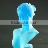 Clear resin Lady bust jewelry display